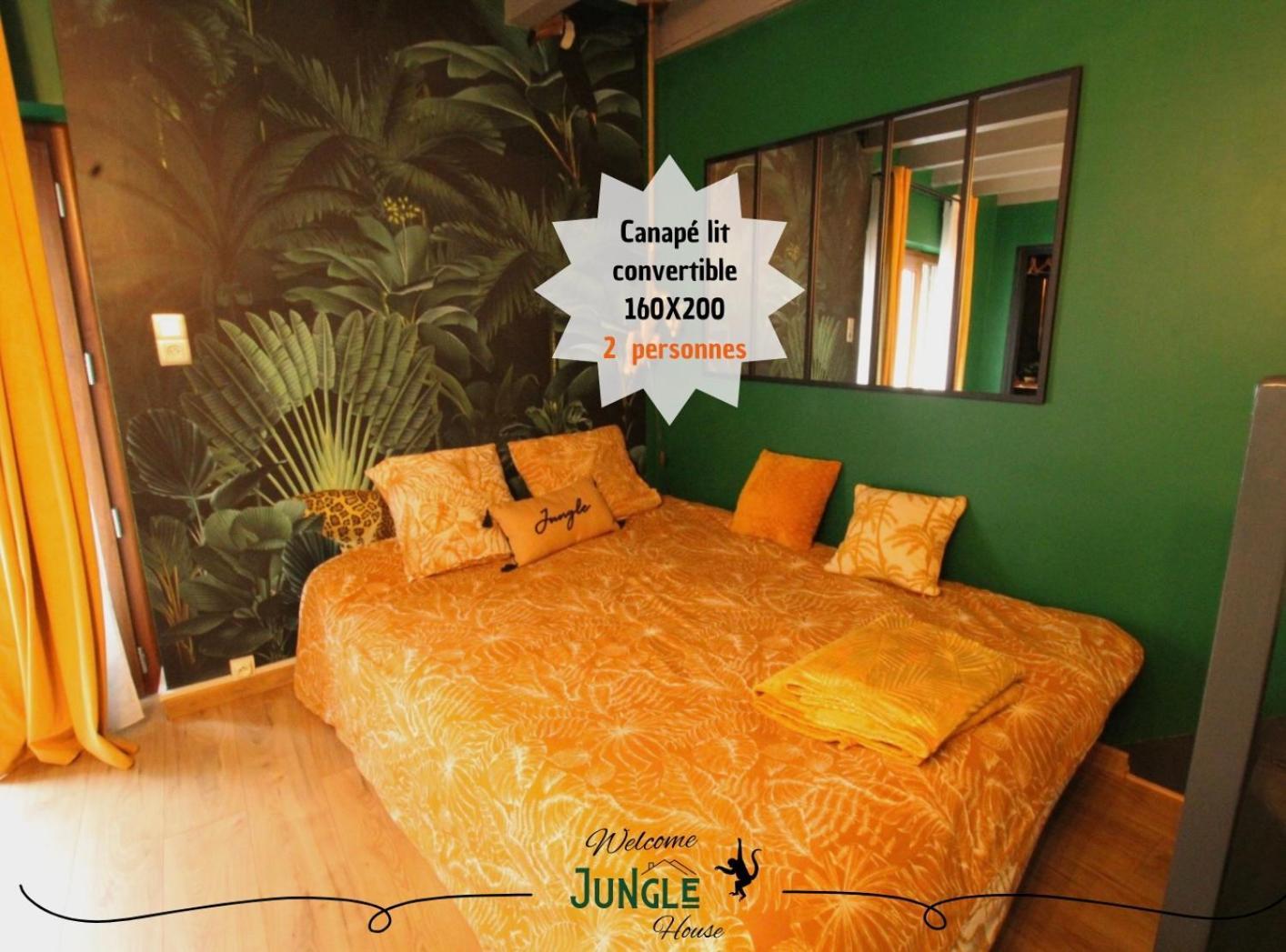 Maison "Jungle House" 90 M2 Billard, Retroprojecteur, Bar A Jeux , Vinyle, Wifi Fibre, Ideal Pro & Famille A Монбризон Экстерьер фото